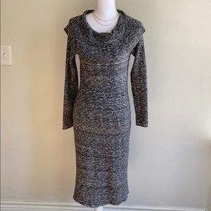 Moth Cowl Neck Off-the-Shoulder Sweater Dress